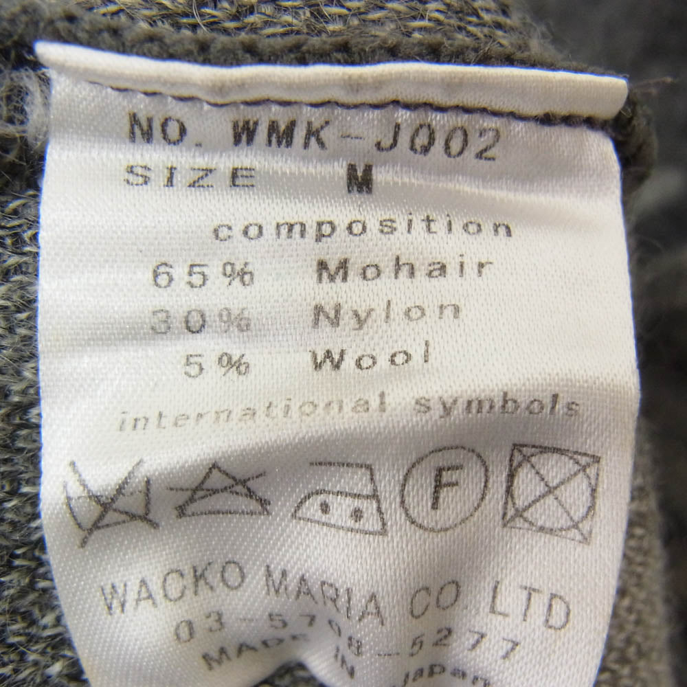 WACKO MARIA ワコマリア WMK-JQ02 STAR MOHAIR スター モヘア ニット セーター グレー系 M【中古】