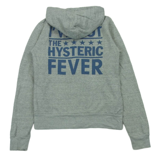 HYSTERIC GLAMOUR ヒステリックグラマー 15SS 0243CF04 STAR CIRCLE HEAD スター サークル ヘッド ジップ アップ パーカー グレー系 S【中古】