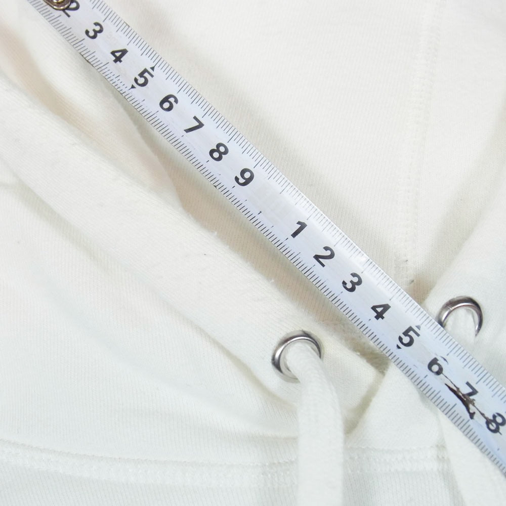 Fucking Awesome ファッキングオーサム ロゴ 刺繍 フーディー パーカー ホワイト系 L【中古】