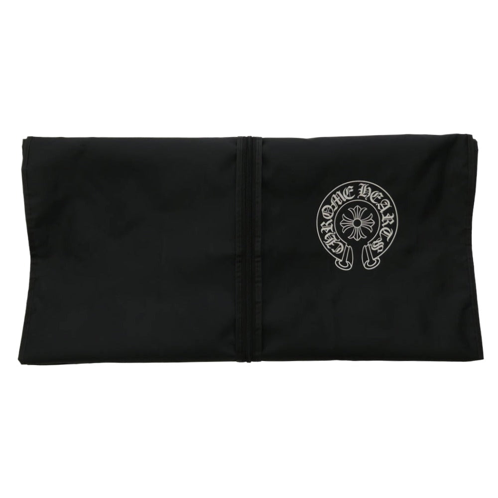 CHROME HEARTS クロムハーツ(原本無) 純正ガーメントケース付属 クロスボールボタン ダガージップ スクロールラベル ガンスリンガー レザー セミダブルライダース ジャケット ブラック系 S【中古】