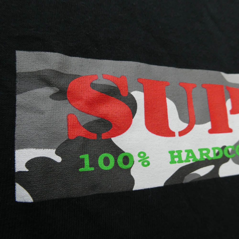Supreme シュプリーム 25SS Hardcore Tee ハードコア Tシャツ 半袖 カットソー ブラック系 L【中古】