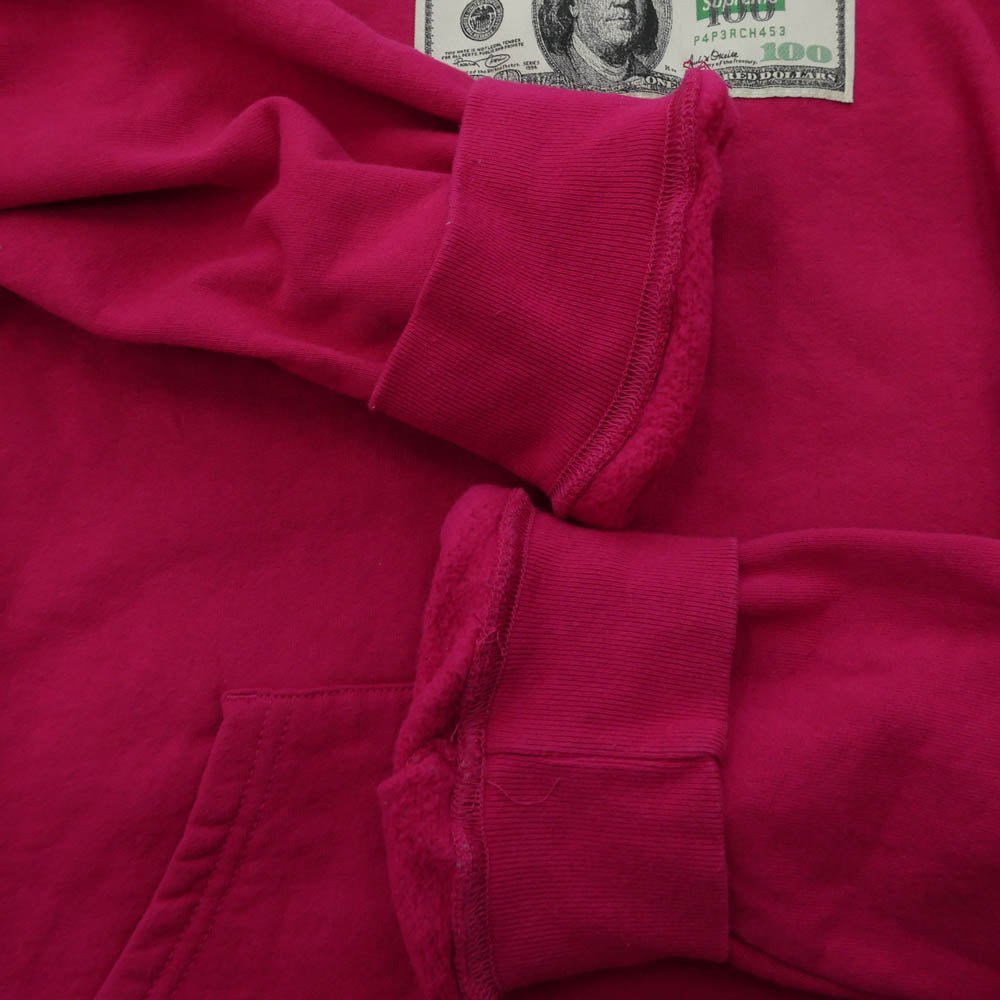 Supreme シュプリーム 20SS Franklin Hooded Sweatshirt フランクリン フーデッド スウェットシャツ パーカー フーディー ピンク系 XL【中古】