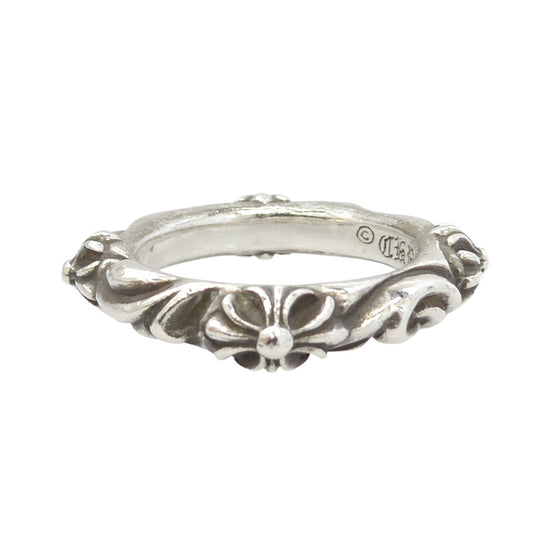 CHROME HEARTS クロムハーツ(原本無) 購入レシート付属 SBT BAND リング シルバー系 19号【中古】