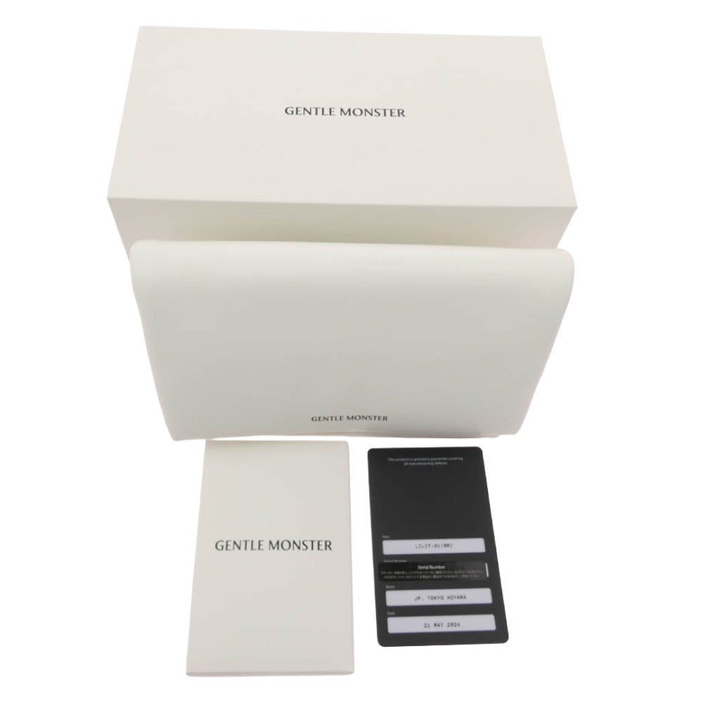 Gentle Monster ジェントルモンスター LILIT 01 リリット ウェリントン ブラックフレーム サングラス アイウェア ブラック系 63□17-149【中古】