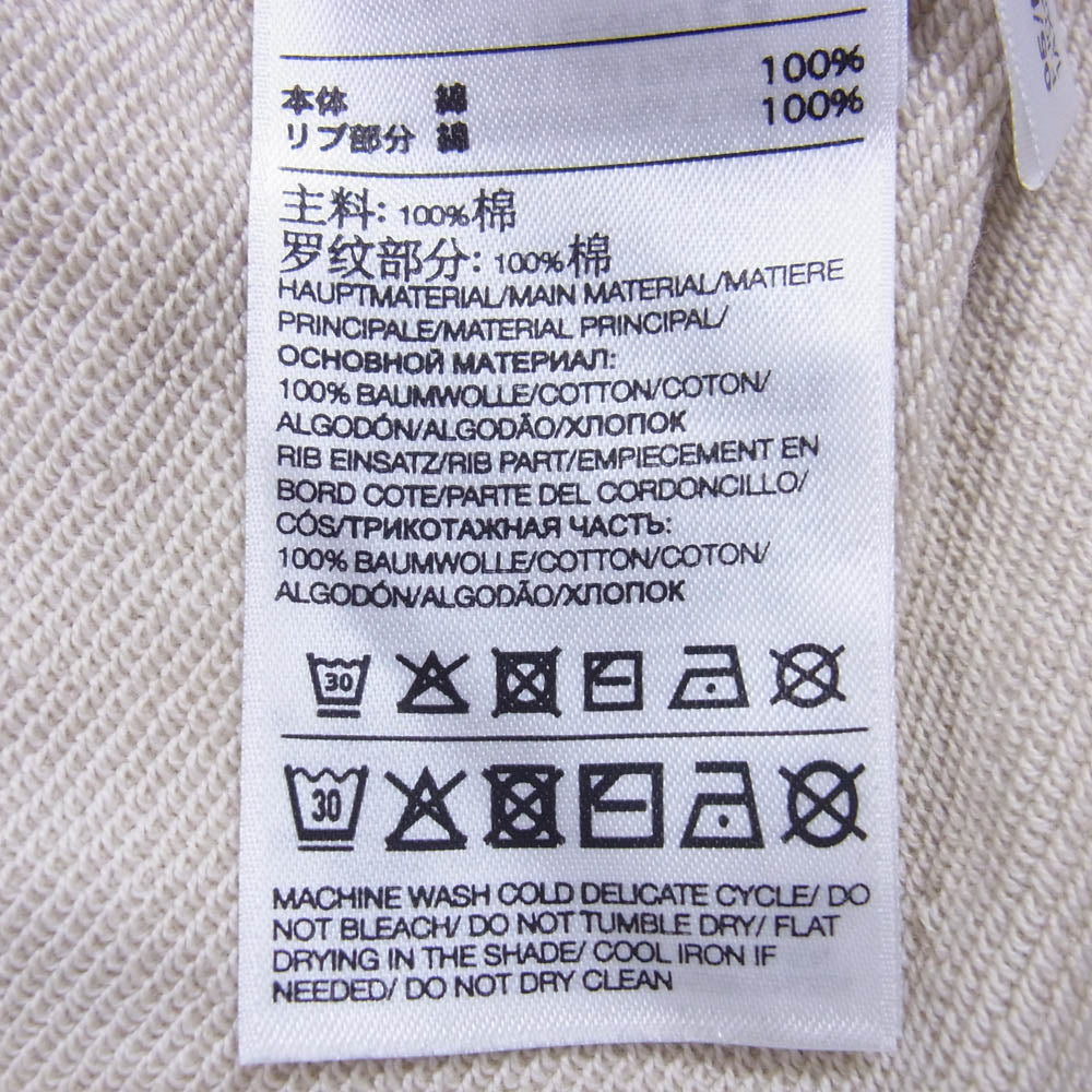 Y-3 Yohji Yamamoto ワイスリー ヨウジヤマモト FJ0441 ロゴ パーカー フーディー ベージュ系 L【中古】