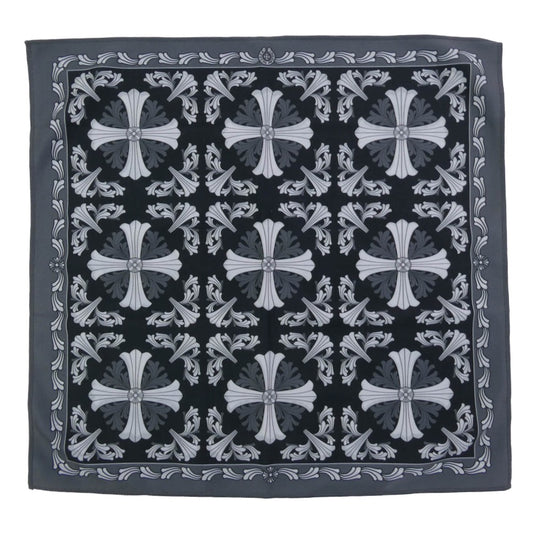 CHROME HEARTS クロムハーツ(原本無) 総柄 アイウェア クロス グレー系【中古】