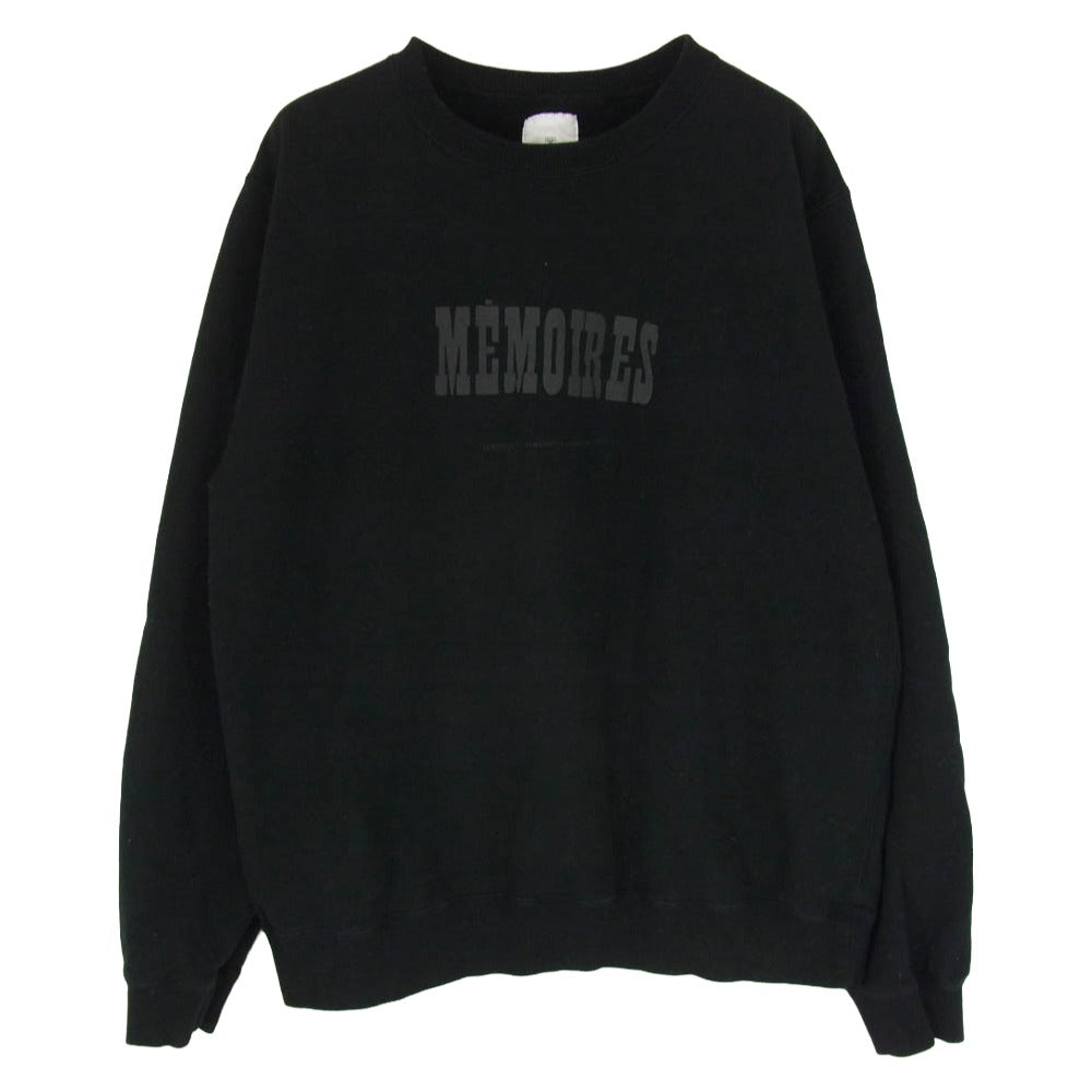 uniform experiment ユニフォームエクスペリメント UE-210091 ASGER JORN MEMOIRES CREWNECK SWEAT クルーネック スウェット トレーナー ブラック系 2【中古】 uniform experiment ユニフォームエクスペリメント UE-210091 ASGER