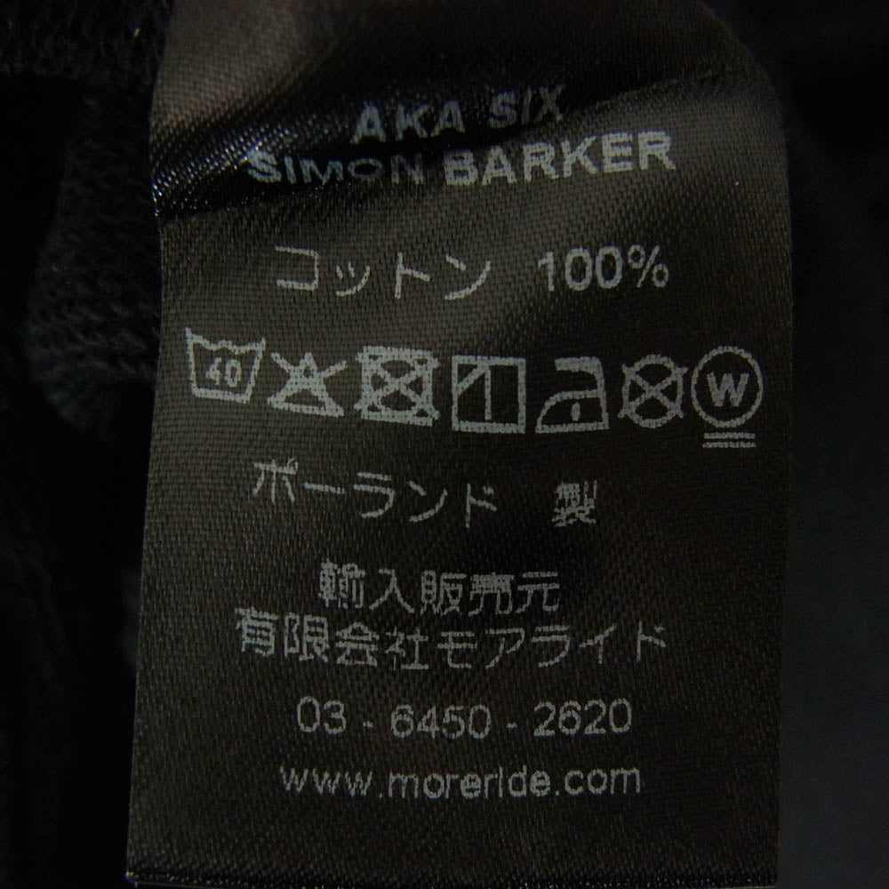 FRAGMENT DESIGN フラグメントデザイン × AKA SIX エーケーエー シックス simon barker MEMORIES JUMP SWEAT SHIRT スウェット トレーナー ブラック系 XL【中古】