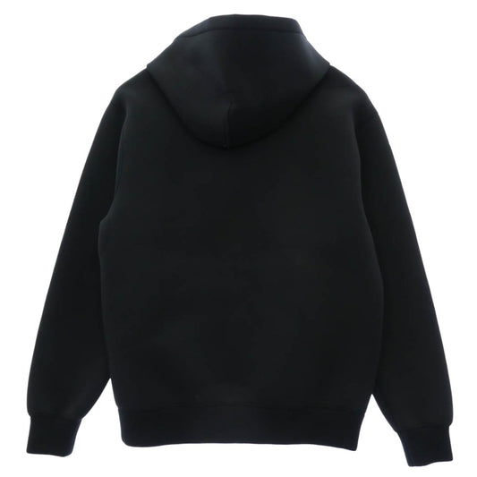 GUCCI グッチ 824343 XJG70 ロゴ刺繍 ジャージー フーデッド スウェットシャツ プルオーバーパーカー ダークグレー系 S【美品】【中古】