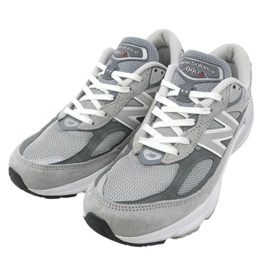 NEW BALANCE ニューバランス M990GL6 990V6 Gray グレー スエード スニーカー グレー系 25cm【中古】