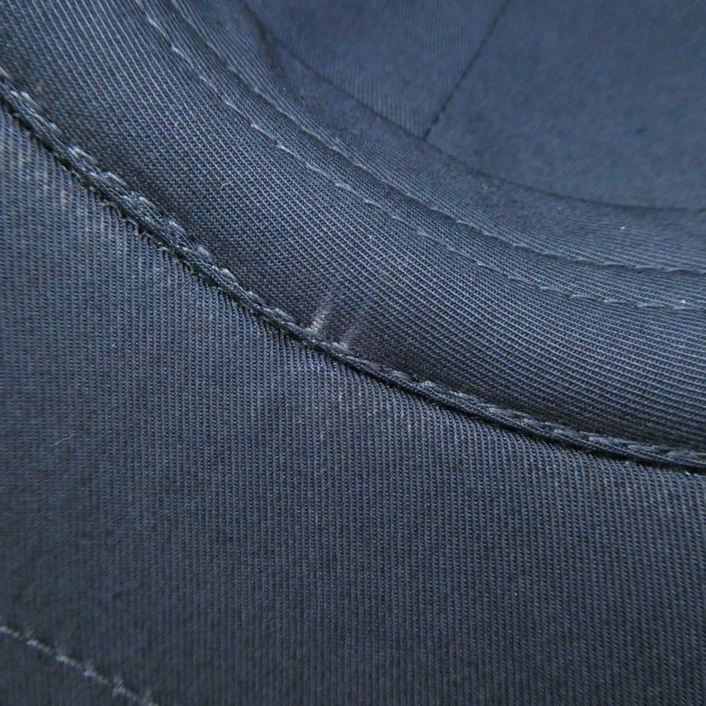 CELINE セリーヌ 2AUA1969P CASQUETTE BASEBALL ロゴ刺繍 ベースボール キャップ ネイビー系 L【極上美品】【中古】