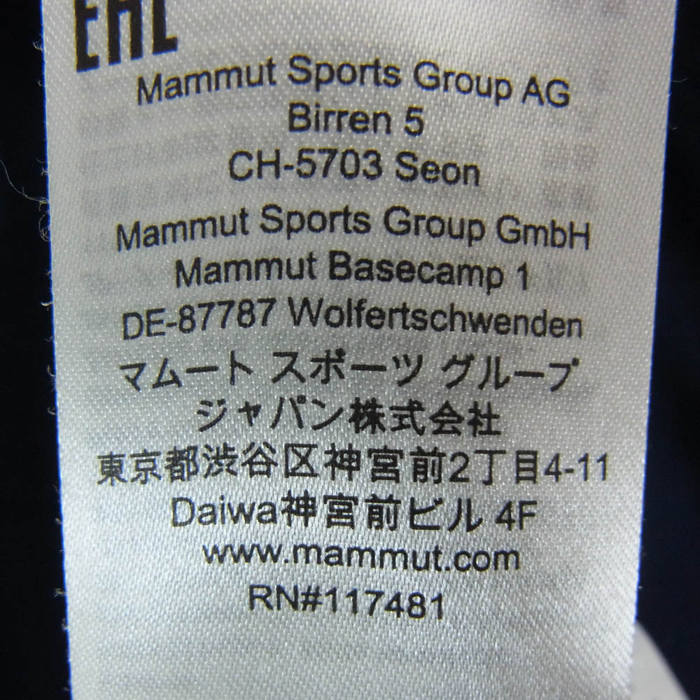 Mammut マムート 1014-04260 Aconcagua Light ML Jacket アコンカグア ライト ミッドレイヤー ジャケット ネイビー系 XL【中古】