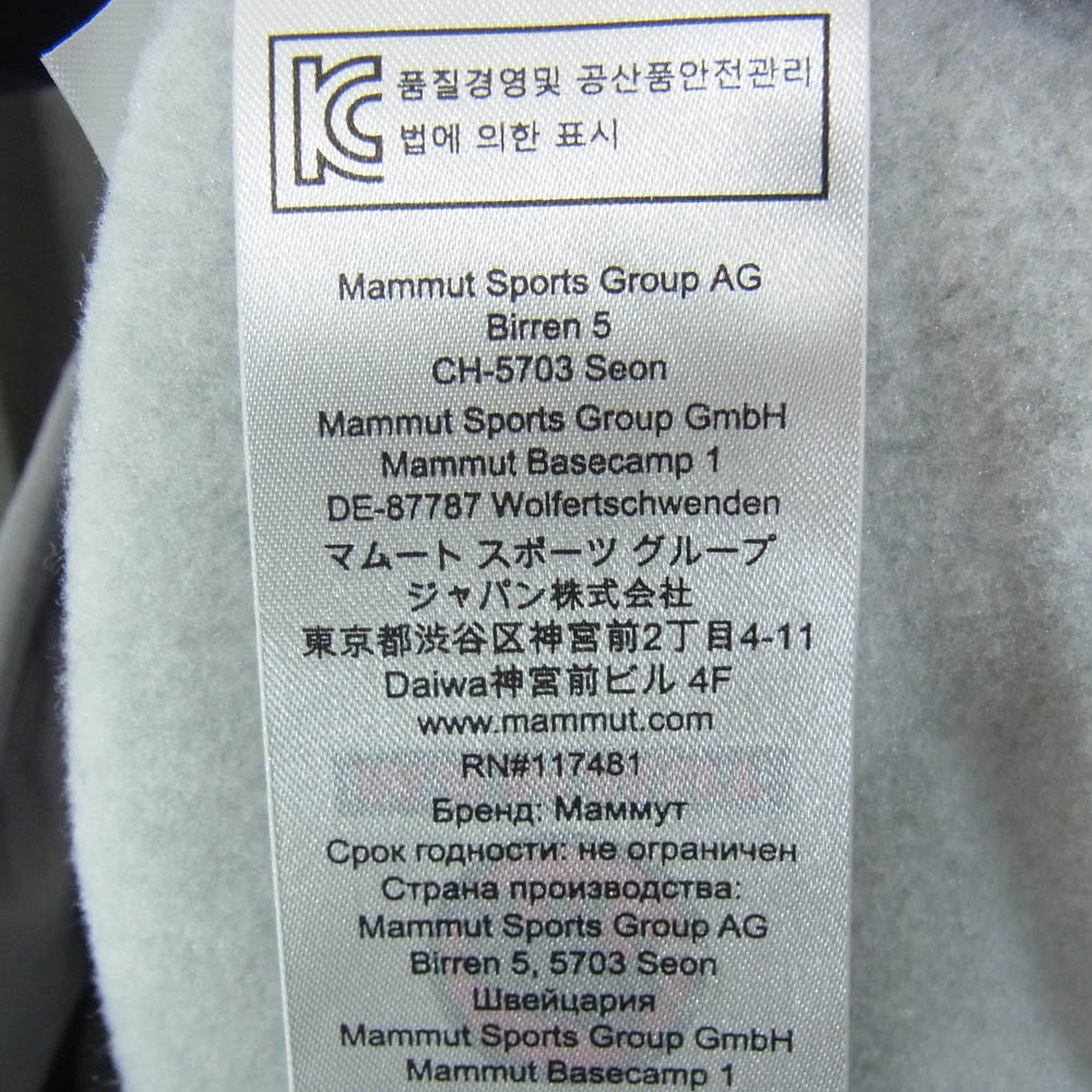 Mammut マムート 1014-05460 Arctic ML Jacket POLARTEC アークティック ミッドレイヤー ポーラテック フリースジャケット グレー系 XL【中古】