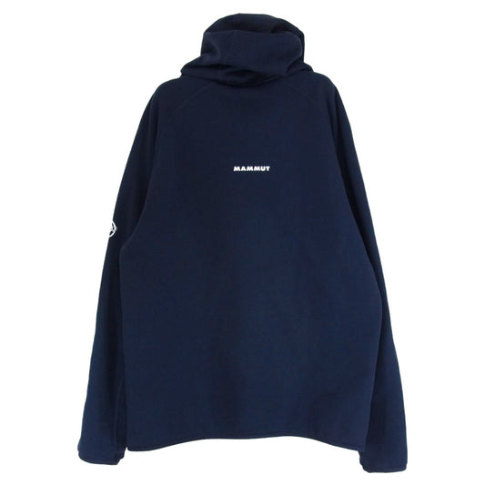 Mammut マムート 1014-04280 Aconcagua ML Hooded Jacket POLARTEC アコンカグア ミッドレイヤー ポーラテック フーデッド フリース ジャケット ネイビー系 XL【中古】