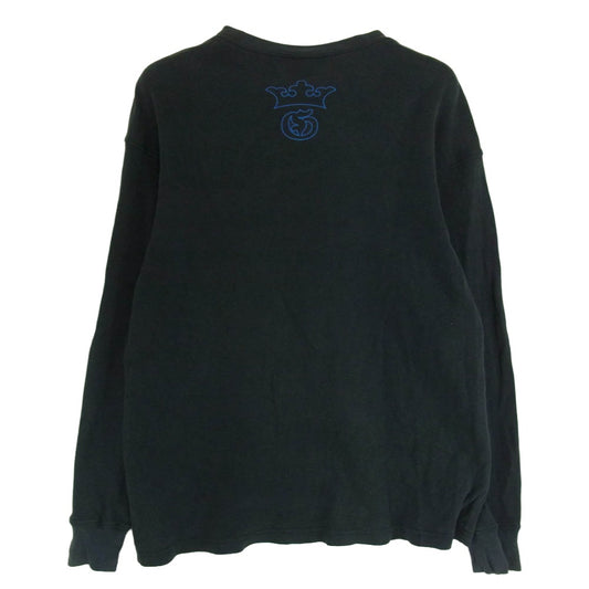 GABOR ガボール Gaboratory ガボラトリー USA製 アーチロゴ Gクラウン 長袖Tシャツ ブラック系 サイズ表記無【中古】