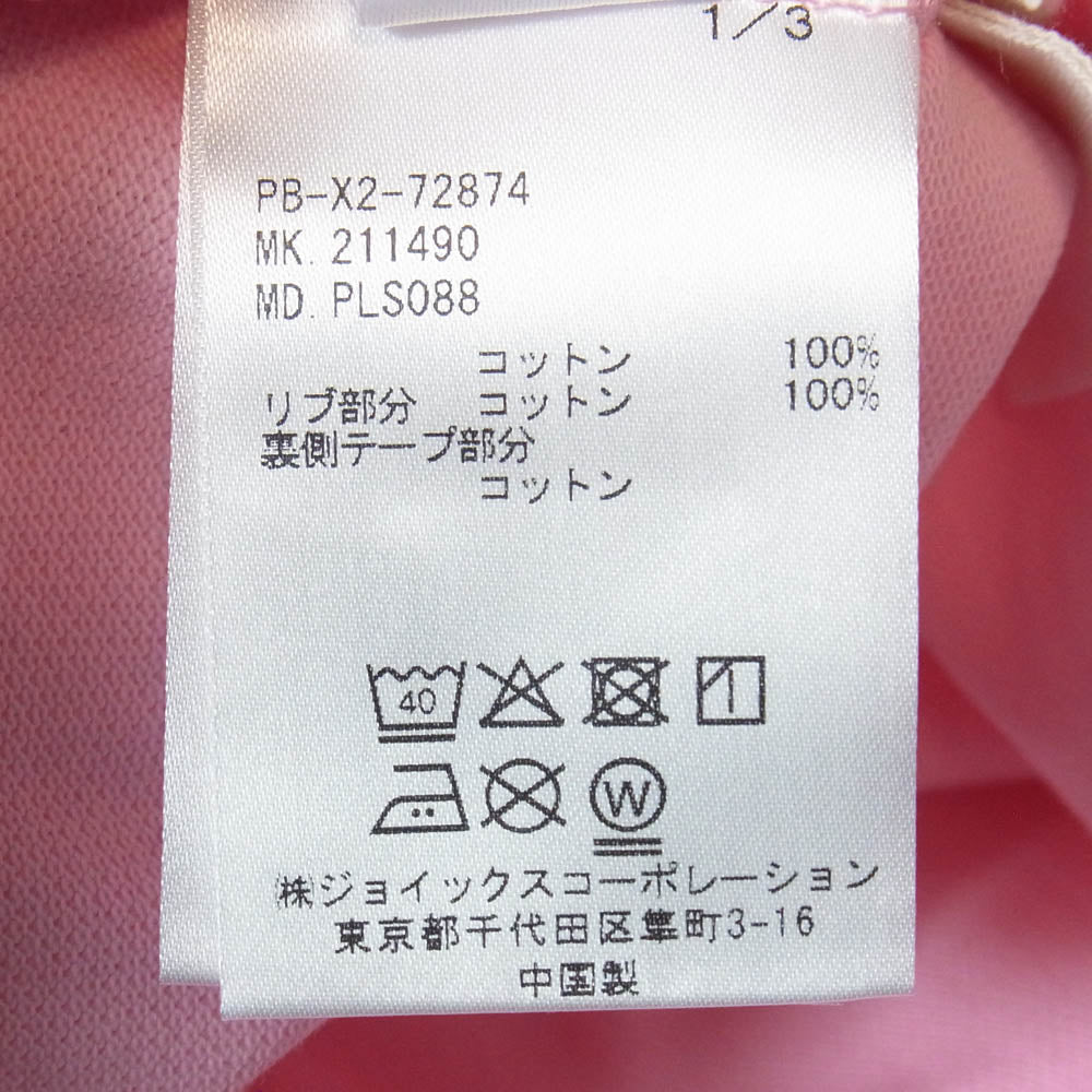 サイコバニー Peanut ピーナッツ スヌーピー ワッペン 半袖 ポロシャツ ピンク系 M【中古】