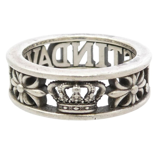 Justin Davis ジャスティンデイビス SRJ666 MAD LOVE マッドラブ クロス クラウン リング シルバー系 16.5号【中古】