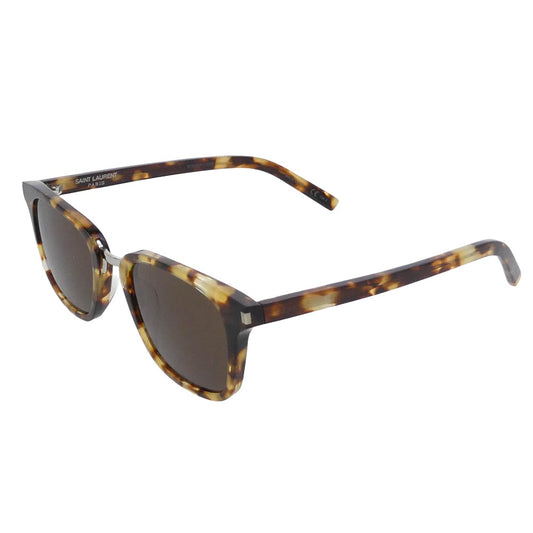 SAINT LAURENT サンローラン SL341 005 マーブル ウェリントン サングラス アイウェア 眼鏡 フレーム:ブラウン系 51□21-145【中古】