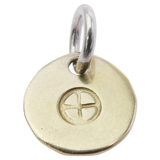 WINGROCK ウィングロック P-72B 18K 全金 小メタル ペンダントトップ ゴールド系 シルバー系【中古】