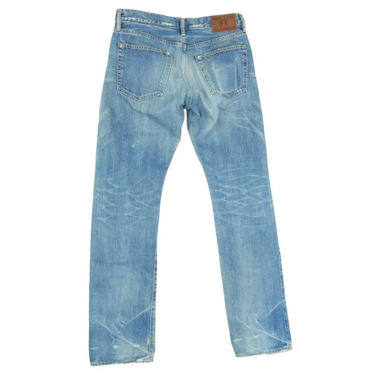 HYSTERIC GLAMOUR ヒステリックグラマー 0241AP16 SP加工 NEW COWBOY スタッズ ストレート デニムパンツ インディゴブルー系 30【中古】