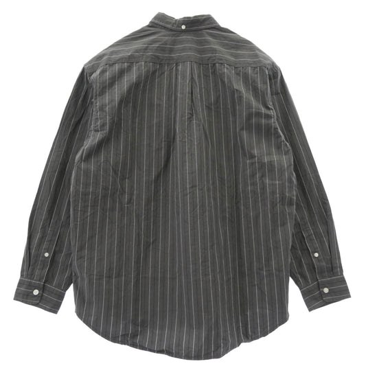 Supreme シュプリーム 24AW Loose Fit Stripe Shirt ルーズフィット ストライプ 長袖 シャツ グレー系 M【中古】