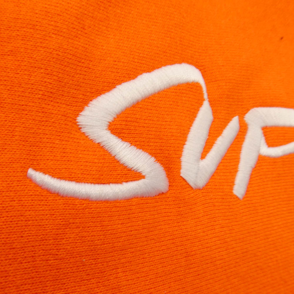 Supreme シュプリーム 24SS Futura Hooded Sweatshirt Bright Orange フューチュラ ロゴ プルオーバー フーデッド スウェットシャツ フーディー パーカー オレンジ系 L【極上美品】【中古】