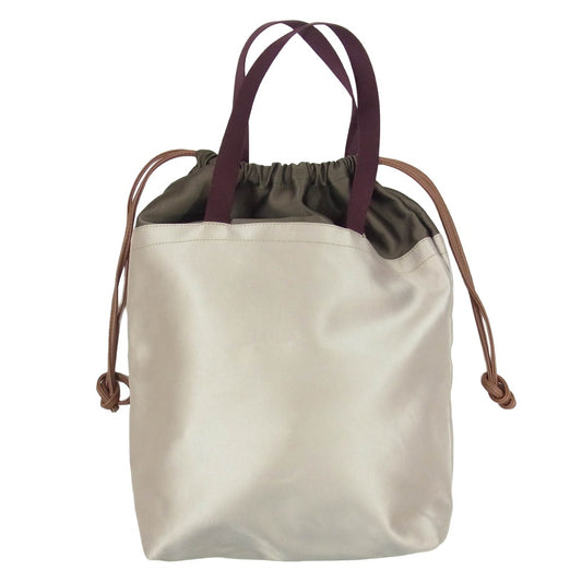 SEE BY CHLOE シーバイクロエ ESSENTIAL SMALL TOTE BAG ロゴプリント スモール トートバッグ ブラウン系【中古】