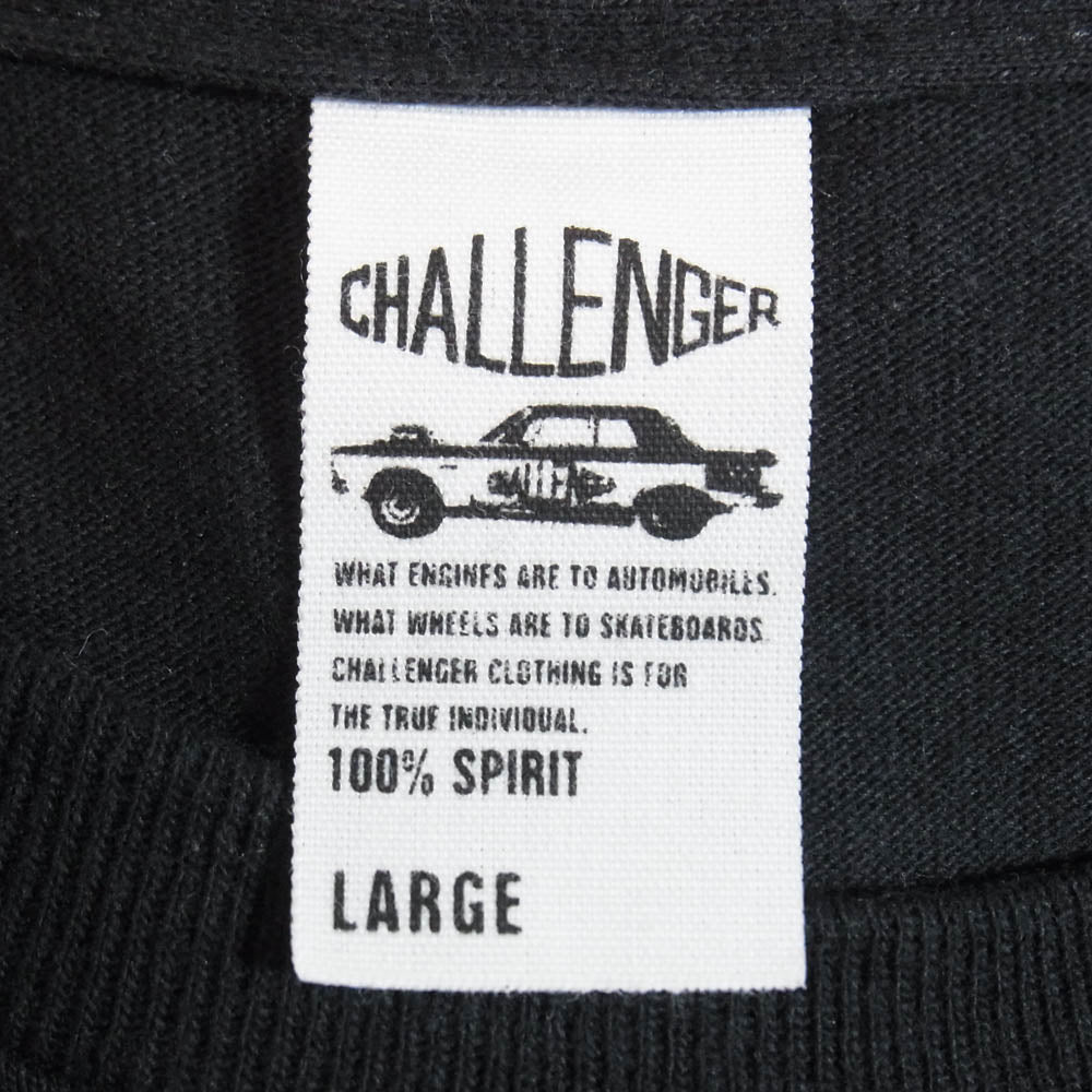 CHALLENGER チャレンジャー YOKOHAMA DISCO-CHOPPERS 半袖 Tシャツ ブラック系 L【中古】