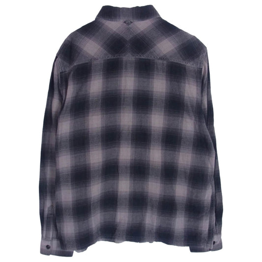 NEIGHBORHOOD ネイバーフッド ARNH-SH-M02 長袖 チェック シャツ チャコール系 M【中古】
