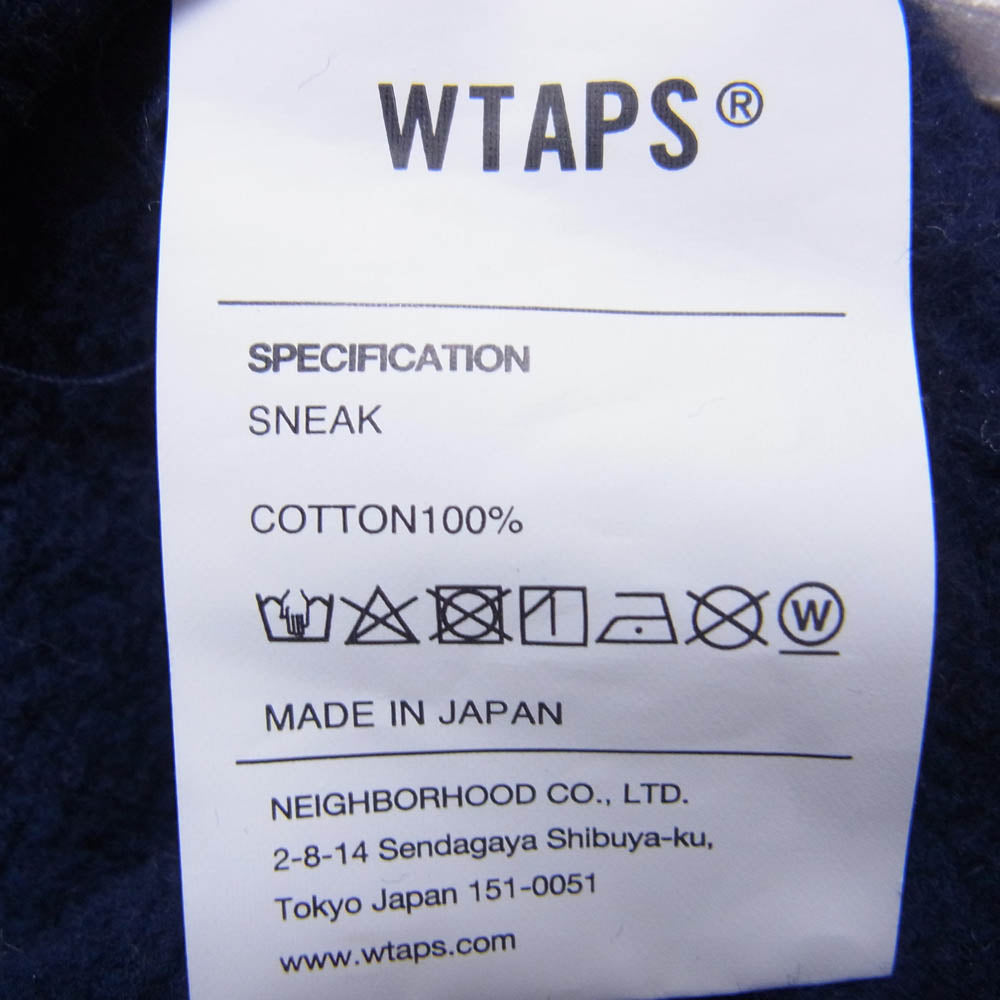 WTAPS ダブルタップス 22aw 222ATDT-CPM02S LOCKS SWEATER COTTON ロックス セーター コットン スウェット トレーナー ネイビー系 X02【中古】