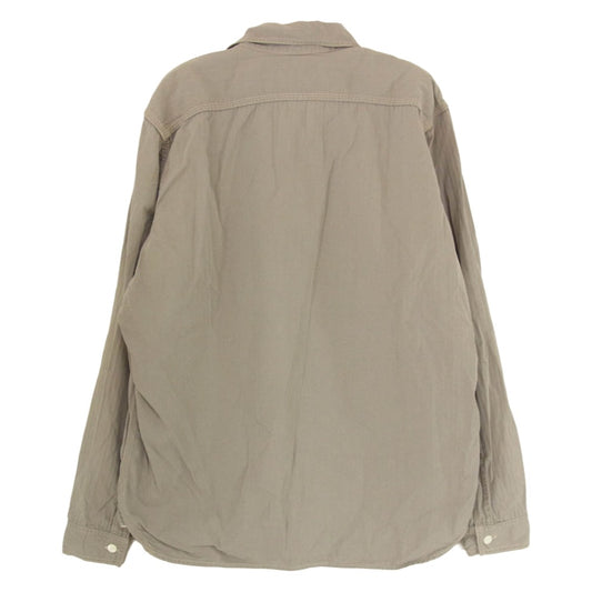 The REAL McCOY'S ザリアルマッコイズ ヘリンボーン 長袖 ワーク シャツ グレー系 サイズ表記無【中古】