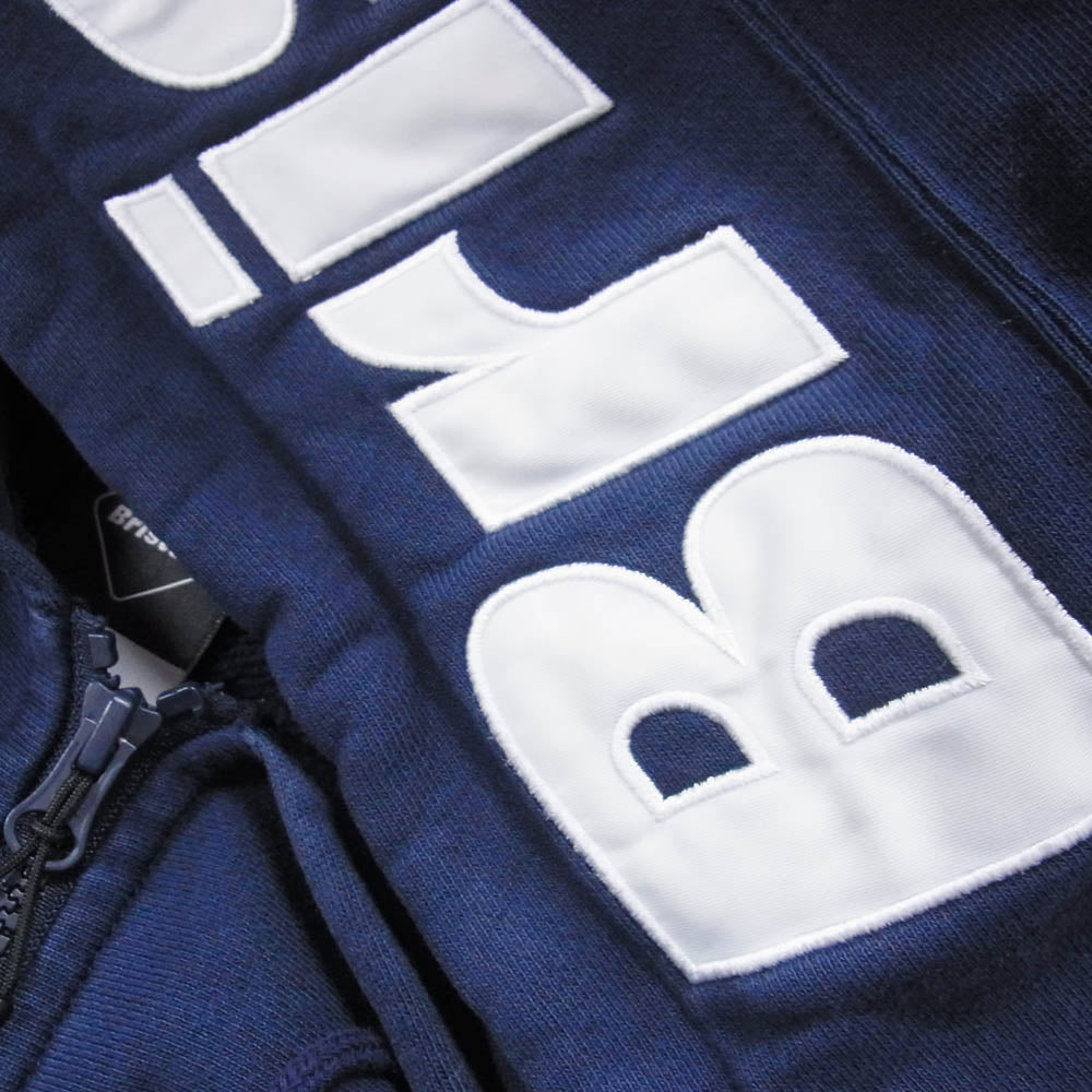 F.C.R.B. エフシーアールビー FCRB-222067 HOOD LOGO ZIP UP TEAM SWEAT HOODIE フードロゴ ジップアップ チーム スウェット パーカー ネイビー系 M【中古】