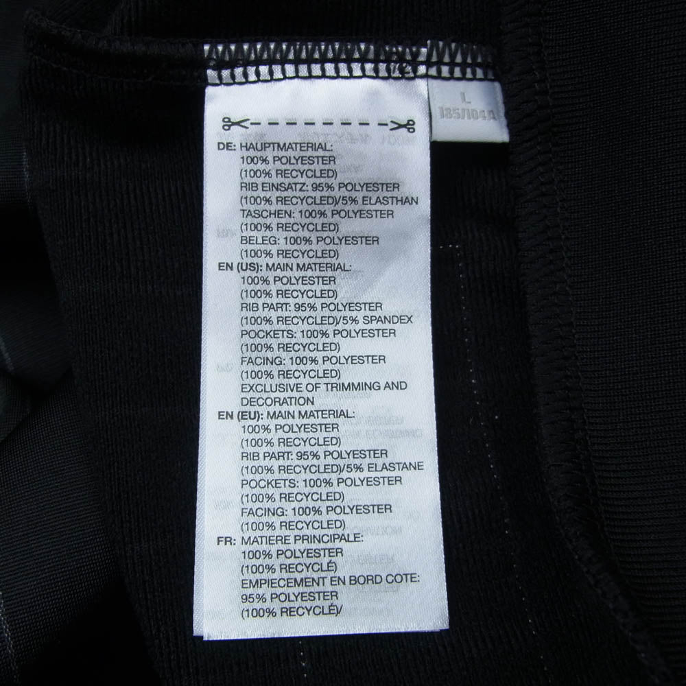 Y-3 Yohji Yamamoto ワイスリー ヨウジヤマモト KQ9719 BASKETBALL TRACK TOP ストライプ ロゴプリント バスケットボール トラックトップ トラックジャケット ブラック系 L【極上美品】【中古】