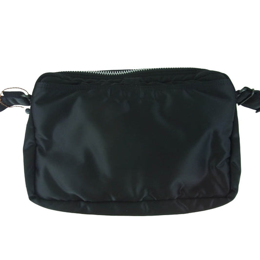 PORTER ポーター TANKER SLING BAG W zip タンカー スリングバッグ ダブルジップ ショルダー バッグ ブラック系【極上美品】【中古】