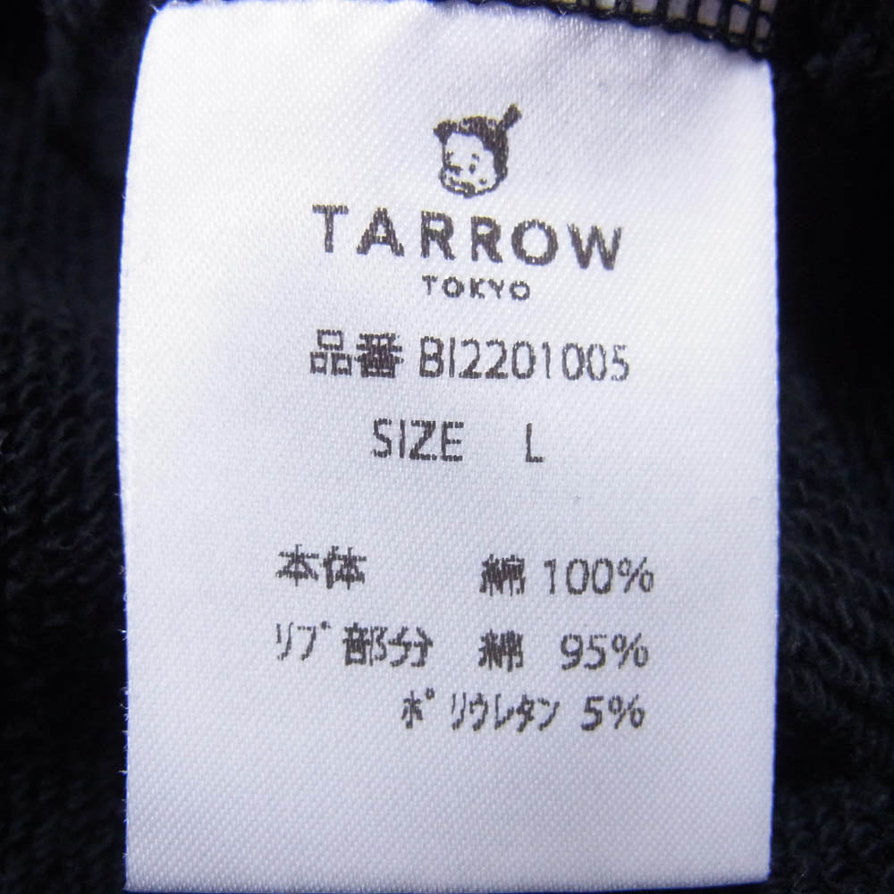 タロウトウキョウ BI2201005 WIDE CREW NECK P/O ワイド クルーネック プルオーバー スウェット ブラック系 L【中古】
