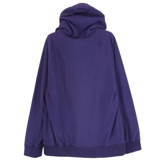 WACKO MARIA ワコマリア ロゴパッチ フリース ジップアップ フーディー パーカー パープル系 M【中古】