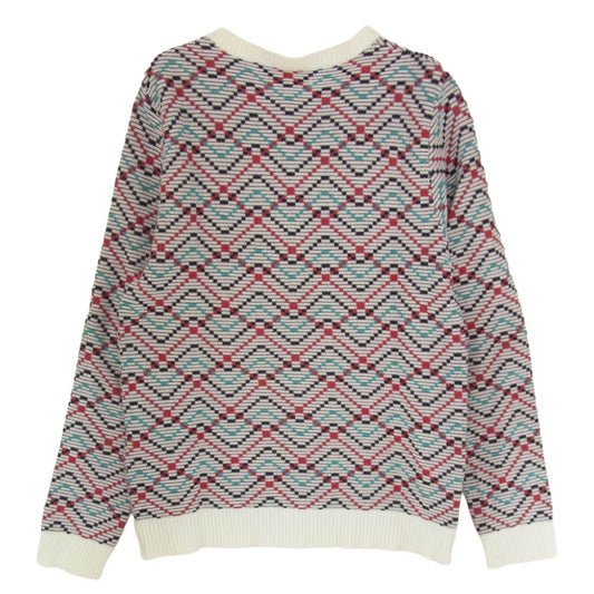 WACKO MARIA ワコマリア 14SS 14SS-KNT-32 クルーネック 長袖 サマー ニット マルチカラー系 M【中古】