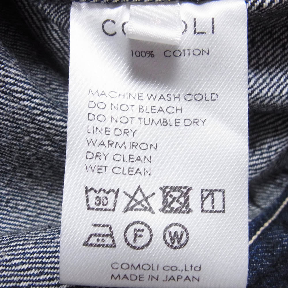 COMOLI コモリ 23SS X01-01001 デニムジャケット インディゴ インディゴブルー系 3【中古】