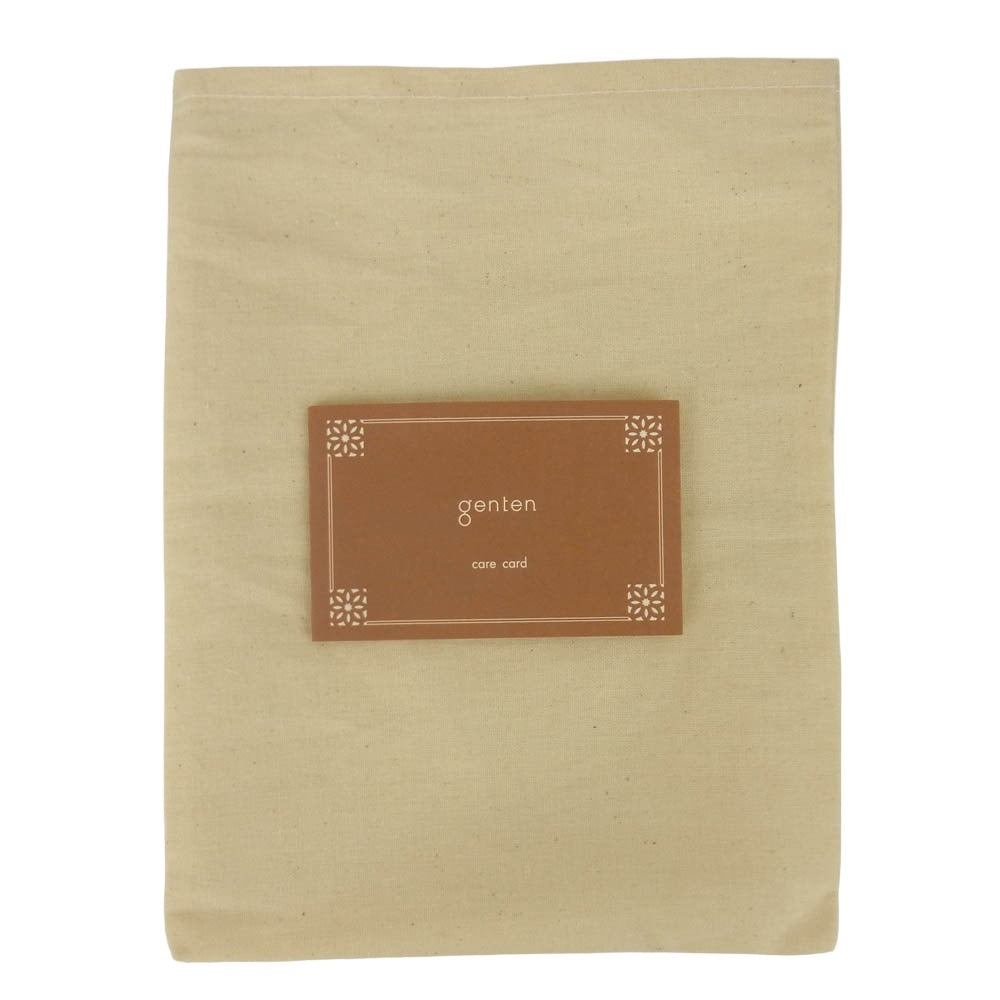 genten ゲンテン 44872-56 ギャランティ付属 ウールシープ レザー マルチケース ポーチ ブラウン系【中古】