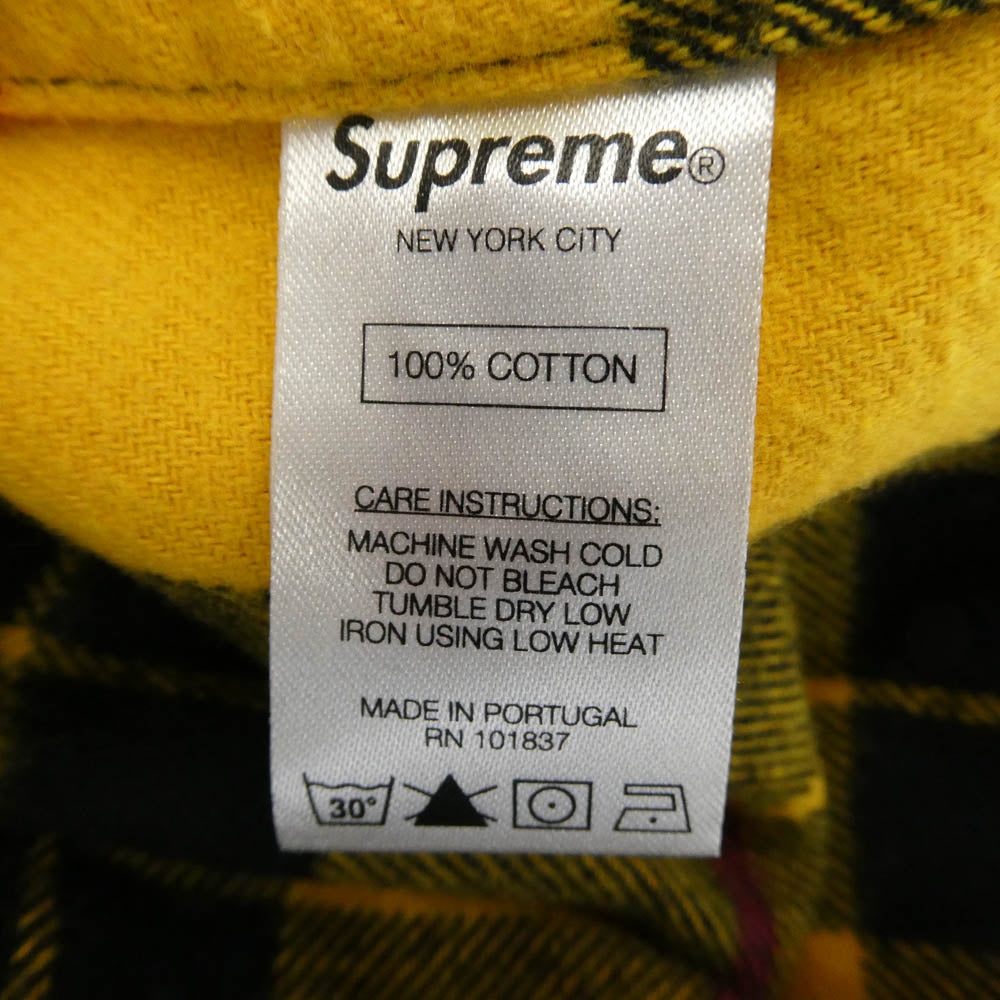 Supreme シュプリーム 13AW ワングラム期 Tartan Flannel Shirt タータン チェック ボタンダウン フランネル 長袖 シャツ M【中古】