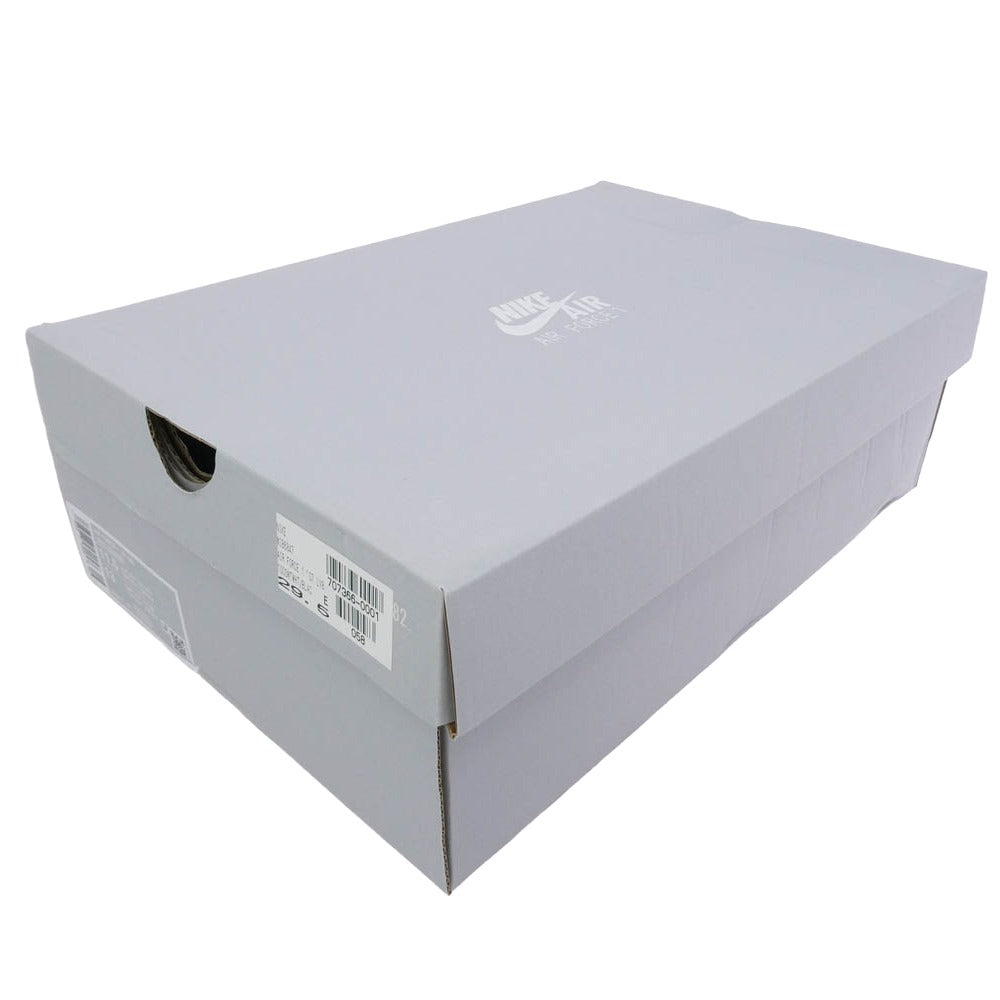 NIKE ナイキ Air Force 1 Low 07 LV8 Summit White Black Metallic Silver AF1 エアフォース ロー スニーカー ホワイト系 ブラック系【極上美品】【中古】