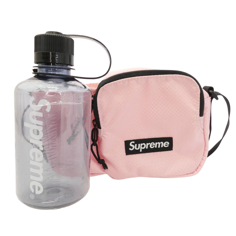Supreme シュプリーム 22SS Side Bag サイド バッグ ショルダーバッグ ボトル付き ピンク系 ブラック系【中古】
