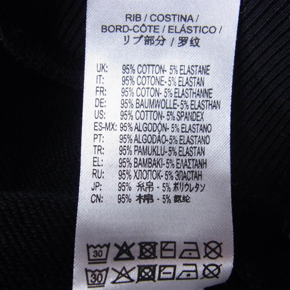 DIESEL ディーゼル ロゴ プリント プルオーバー フーディー パーカー ブラック系 S【中古】