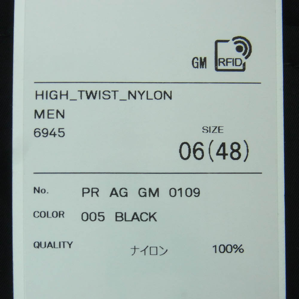 ATON エイトン PR.AG.GM.0109 HIGH TWIST NYLON UTILITY PANTS ナイロン ユーティリティ パンツ ブラック系 005 48 06【中古】