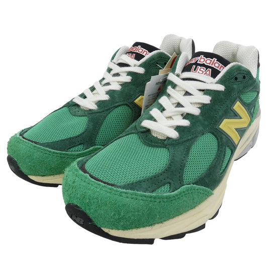 NEW BALANCE ニューバランス M990GG3 ローカット スニーカー グリーン系 27cm【極上美品】【中古】
