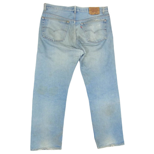 Levi's リーバイス USA製 90s ボタン裏552 501XX ボタンフライ W38 L32 インディゴブルー系 38【中古】