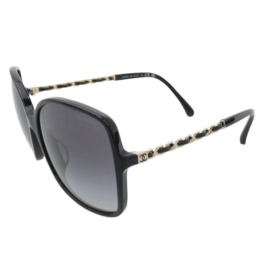 CHANEL シャネル CH5210-Q-A スクエア シェイプ チェーン サングラス ブラック系 ゴールド系 57□17 135【中古】