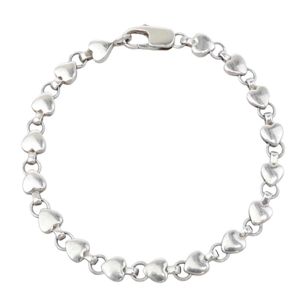 TIFFANY&Co. ティファニー パフハート ブレスレット シルバー系【中古 