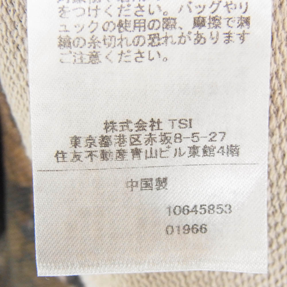 AVIREX アヴィレックス 26SS 783-6132003 CREW NECK SWEAT リアルツリーカモ柄 クルーネック スウェット ブラウン系 M【美品】【中古】
