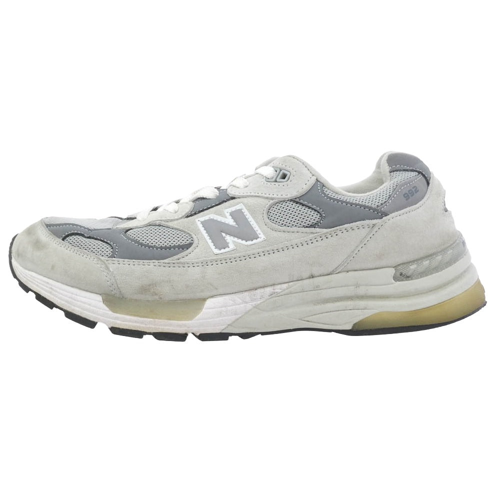 NEW BALANCE ニューバランス M992GR 992 Gray スエード切替 ローカットスニーカー グレー系 27cm【中古】 NEW BALANCE ニューバランス M992GR 992 Gray スエード切替 ローカット